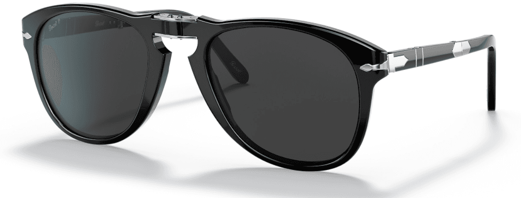 PERSOL Limited Edition Steve McQueen Sklopive muške naočare za sunce 0PO0714SM 95/48 54, Polarizovane, Crne