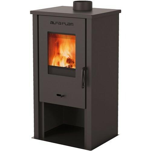 ALFA PLAM Peć na čvrsto gorivo TARA, 6kW, Gore, Crna
