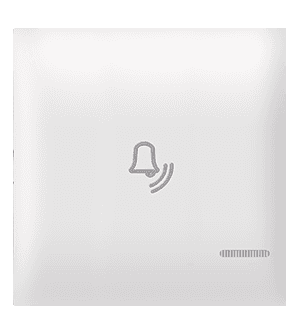 ALING-CONEL Taster sa oznakom zvona i indikacijom EXP 2M, Beli