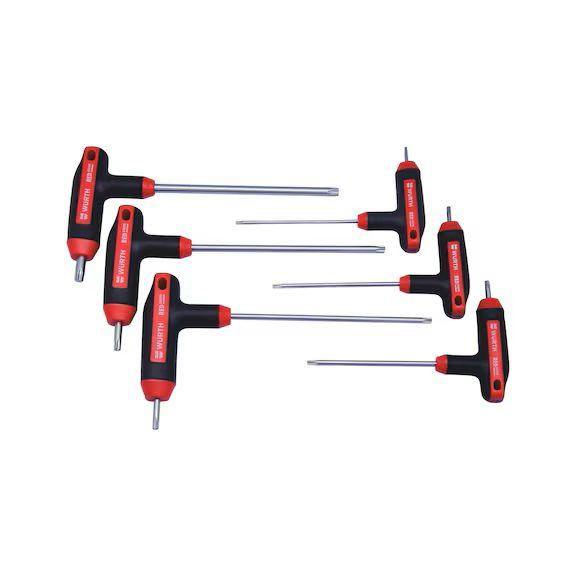WURTH Set Red Stripe T-odvijač, TORX, 10-40, 7kom