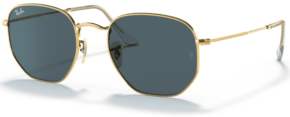 RAY-BAN Hexagonal Muške naočare za sunce 0RB3548N 001/R5 51. Zlatno-sive