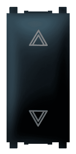 ALING-CONEL Taster sklopka za roletne 10A 250V~ EXP 1M, Crna soft