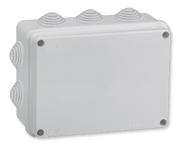 ALING-CONEL Razvodna kutija sa 10 uvoda na zid 150x110x70 IP56 ABS g/w 650°C, Siva