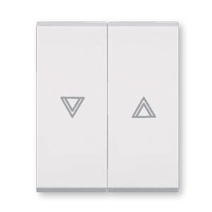 ALING-CONEL Taster sklopka za roletne 10A 250V~ 1M+1M, Bela