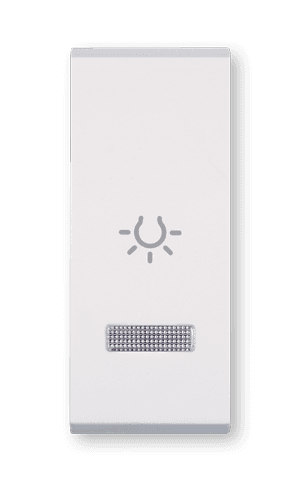 ALING-CONEL Taster sklopka za svetlo MODE sa indik. 10A 250V~ 1M, Bela