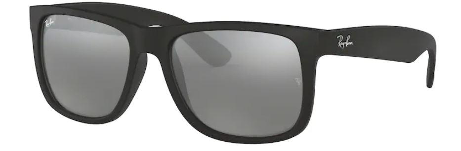 RAY-BAN Justin Muške naočare za sunce 0RB4165 622/6G55, Sivo-crne