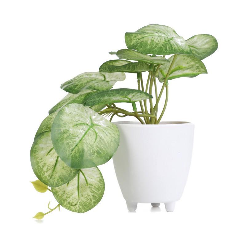 DEKORDOM Veštački cvet u saksiji Semela, 18cm, Zeleni