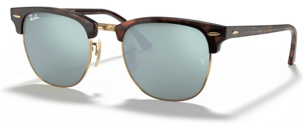 RAY-BAN Clubmaster Muške naočare za sunce 0RB3016114530 51, Plavo-braon