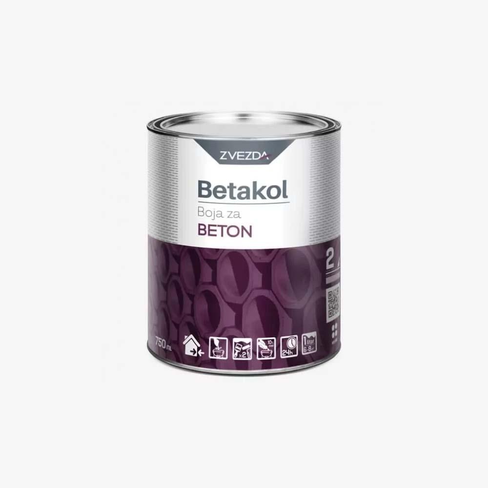 ZVEZDA Boja za beton Betakol bela RAL 9010 0.75 l