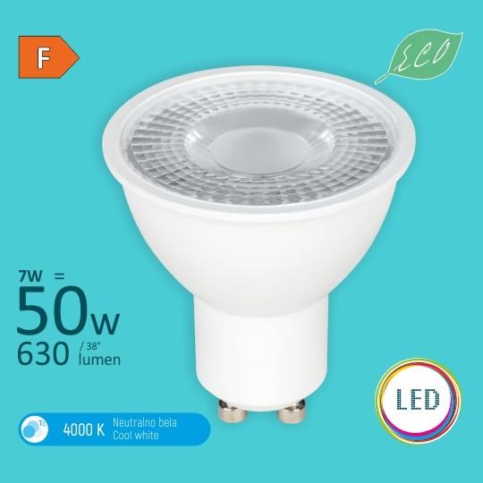 MITEA LIGHTING ECO LED Sijalica GU10 M2 7W 4000K MR16