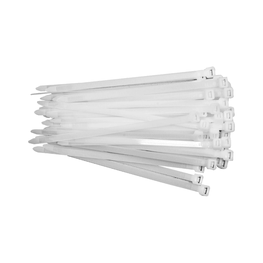 YATO PVC Vezica, 200x7,6 mm, Bela, 50 komada