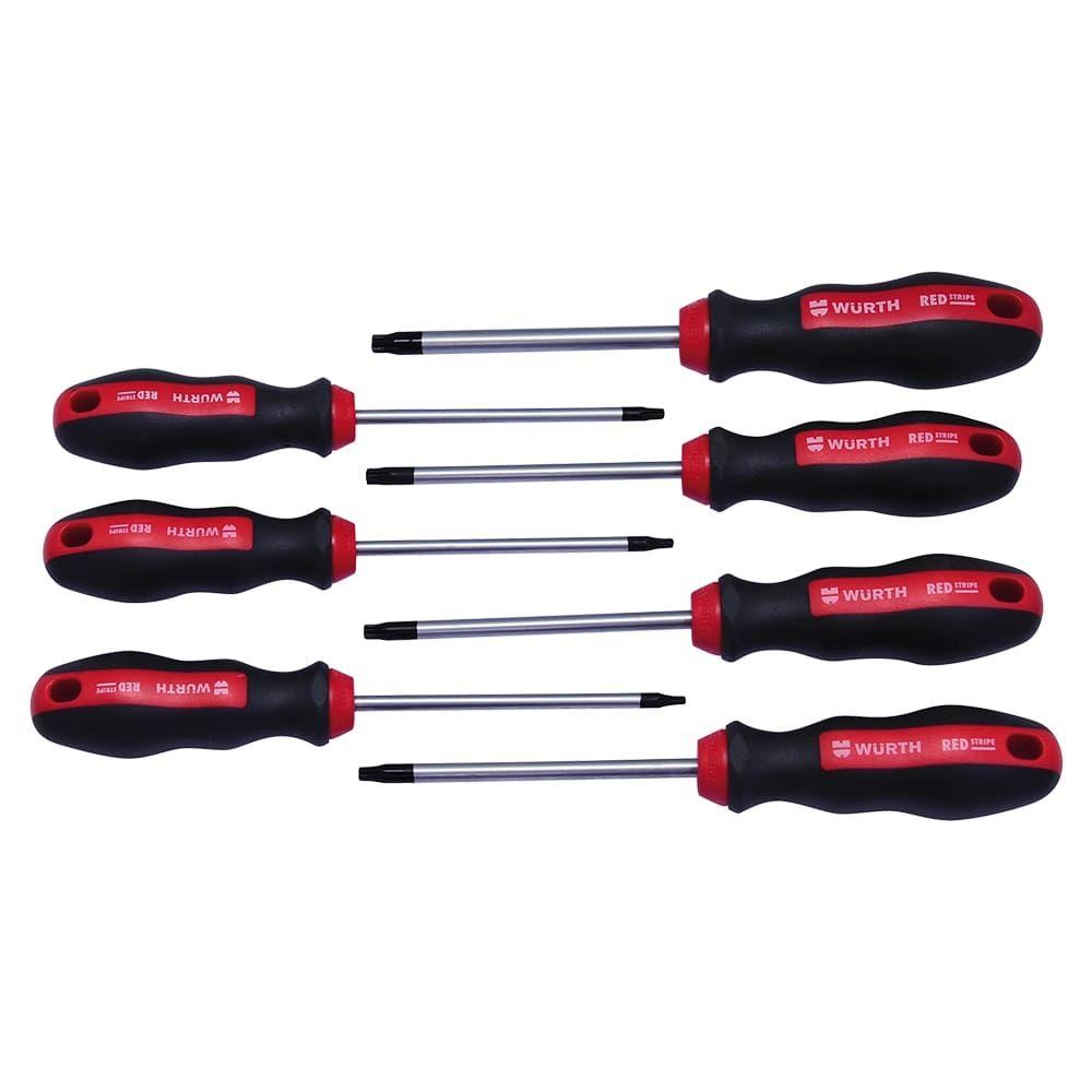WURTH Set Red Stripe odvijača TORX, TX 10-40, 7kom
