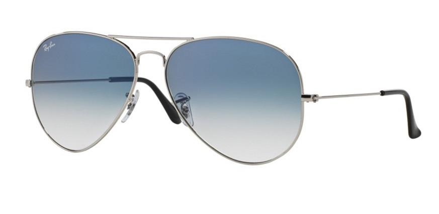 RAY-BAN Aviator Naočare za sunce 0RB3025 003/3F 55-58-62, Sivo-plave