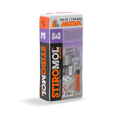 MAXIMA Jednokomponentni, suvi tip građevinskog lepka STIROMOL Elastic, 25KG