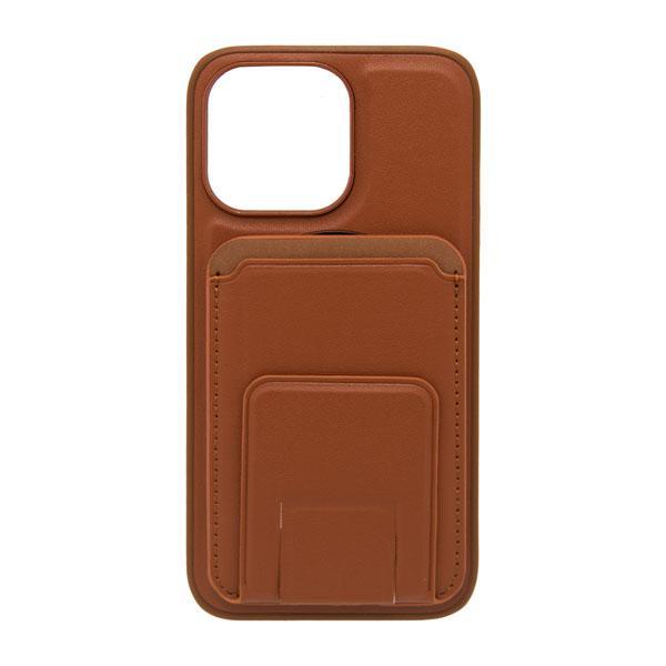 Maska za telefon LEATHER MAGSAFE WALLET za Iphone 13 braon