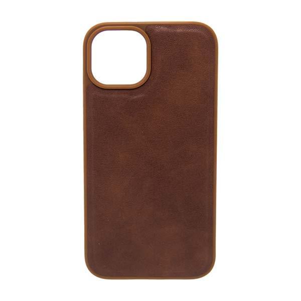 Maska za telefon LEATHER CASE za Iphone 14 brown