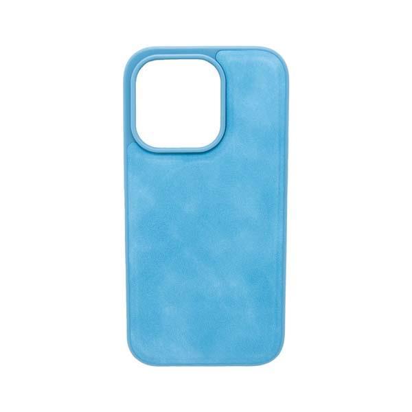 Maska za telefon LEATHER CASE za Iphone 14 Pro, Svetloplava