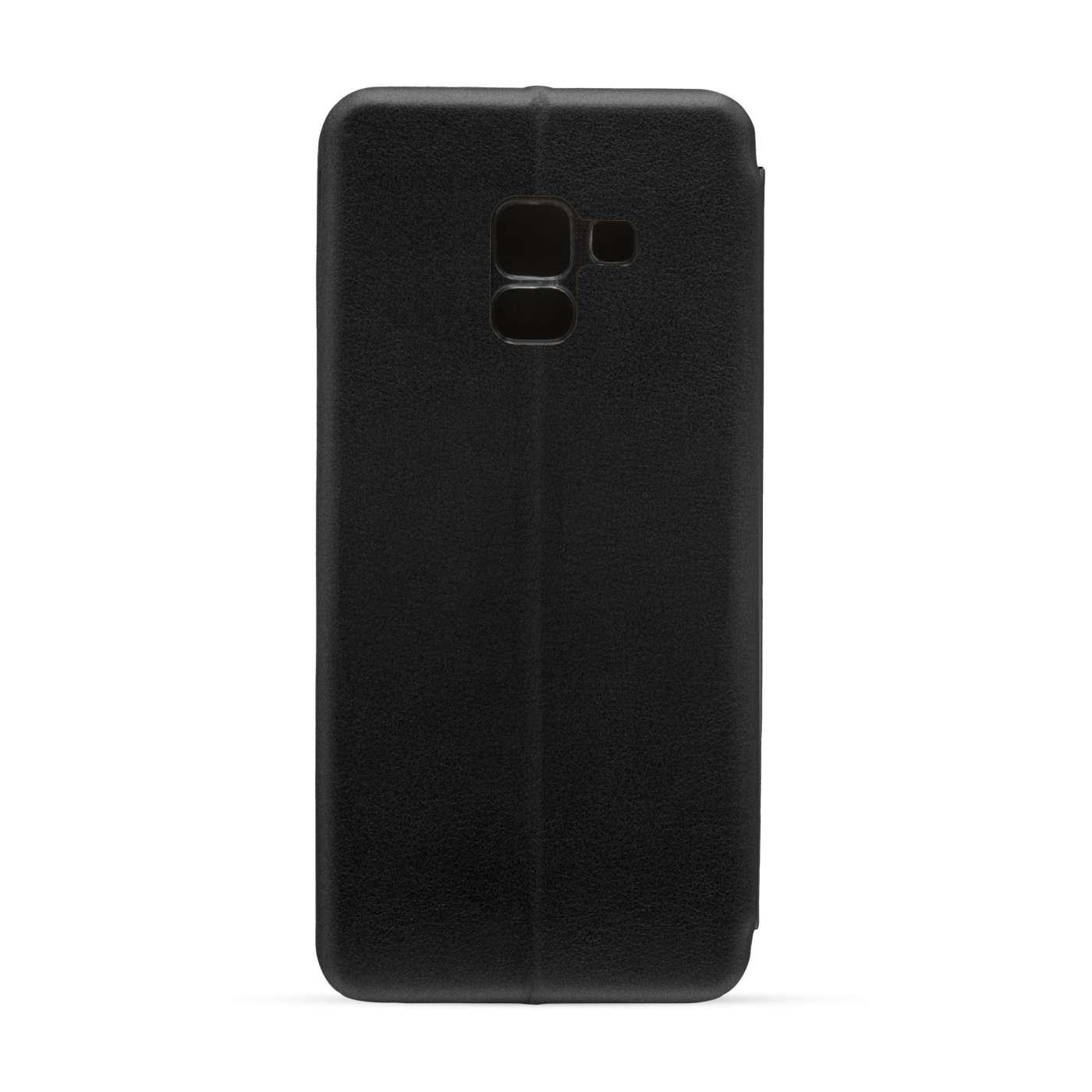 Maska za telefon ROYAL FLIP COVER za Samsung A8 (2018), Crna