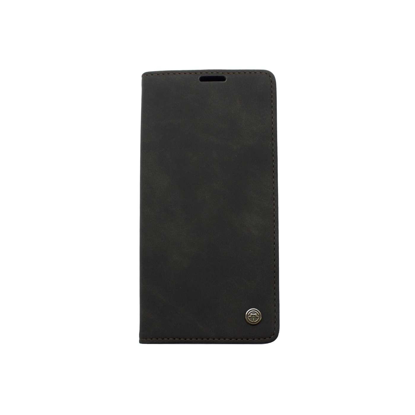 Maska za telefon LEATHER RETRO FLIP za Huawei P50 Pro, Crna