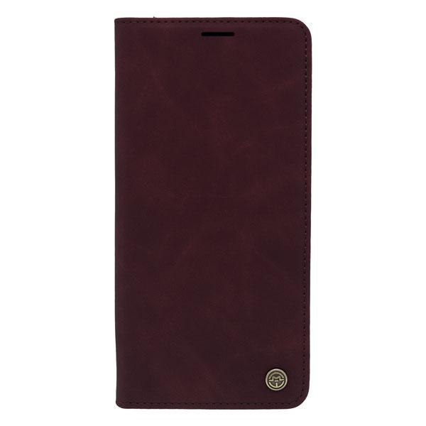Maska za telefon LEATHER RETRO FLIP za Samsung A02S, Bordo