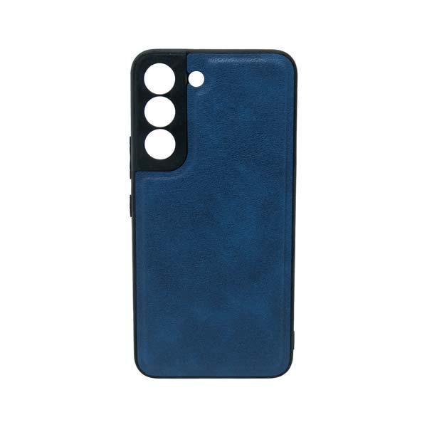 Maska za telefon LEATHER CASE za Samsung S22, Teget