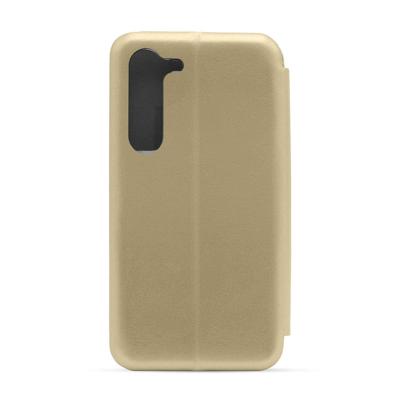 Maska za telefon ROYAL FLIP COVER za Samsung S23, Zlatna