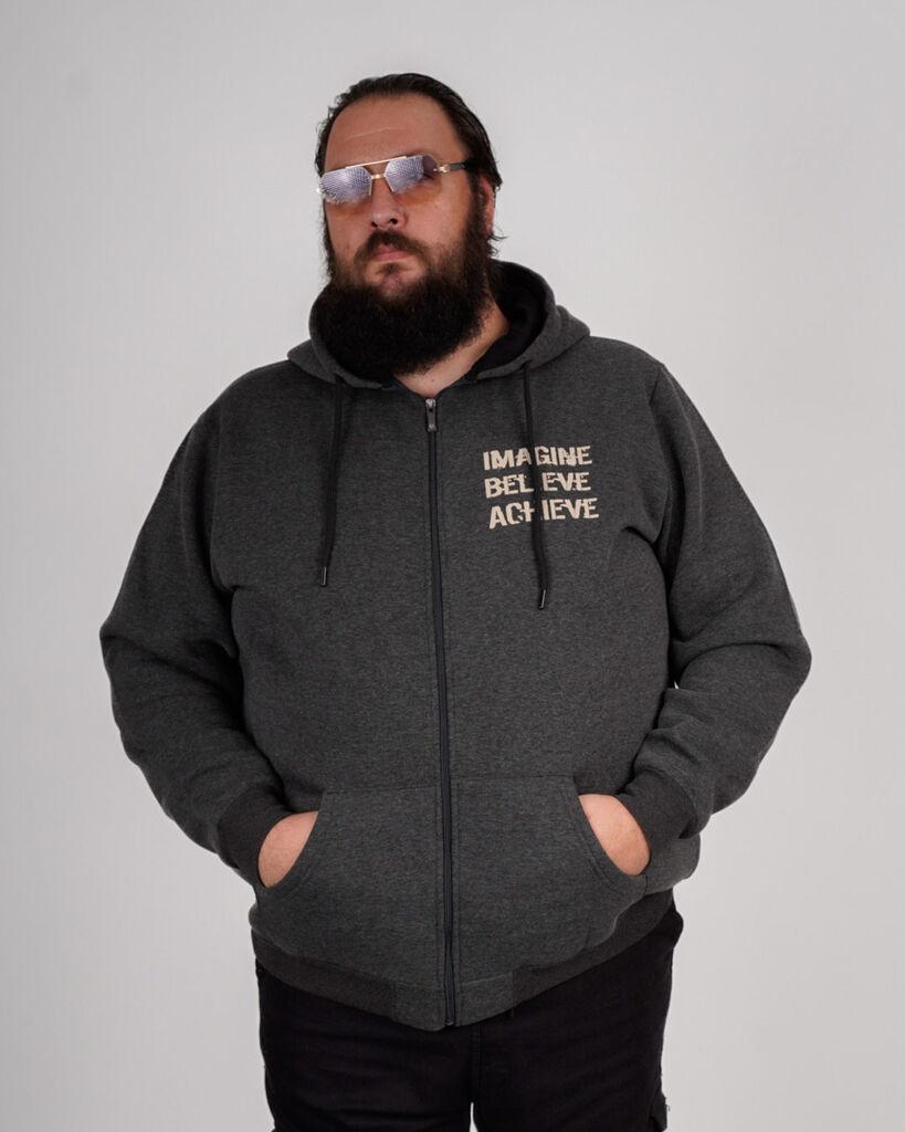 La ForceGrande Muška dukserica SB 24538, Tamnosiva