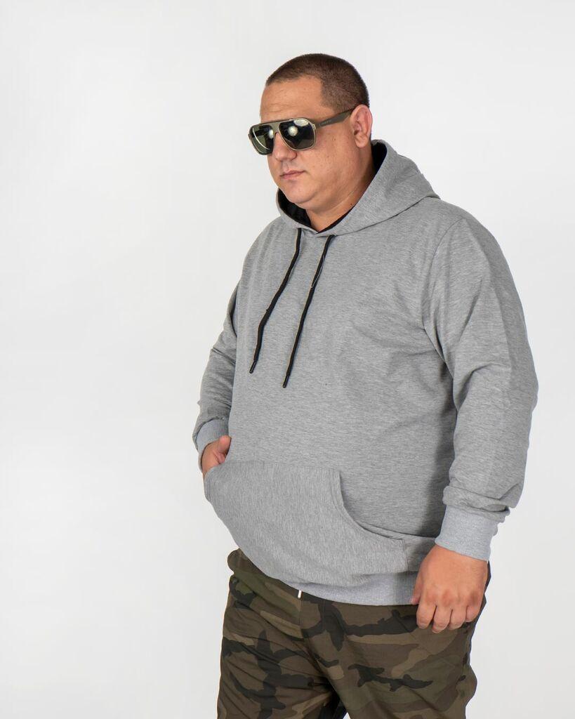 La ForceGrande Muški duks SB U24166, Sivi