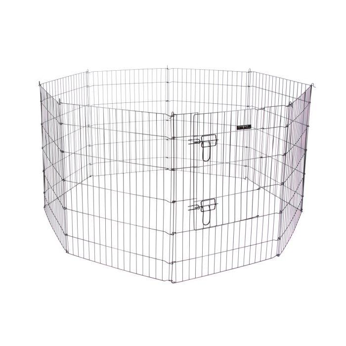 Ograda za pse sa vratima, 8 delova, 78 x 57cm