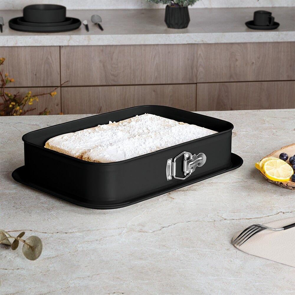 Kaufmax Modla za tortu pravougaona | 39x27x7.5cm Black Vantage Collection KM-0105