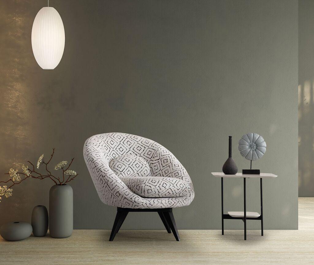 Atelier del Sofa Fotelja Caprice, 75 x 70 x 80 cm, Bela