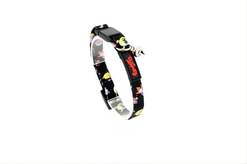 Paws & Whiskers Ogrlica za mačke Space, Crna