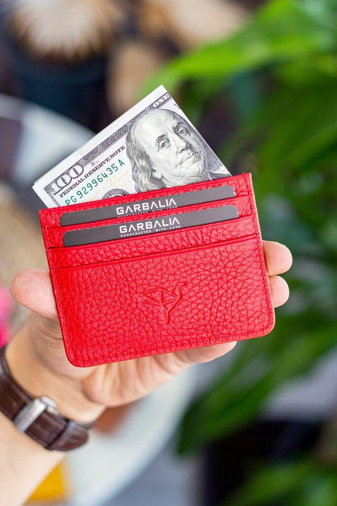 Garbalia Novčanik za kartice Cape, Crvena