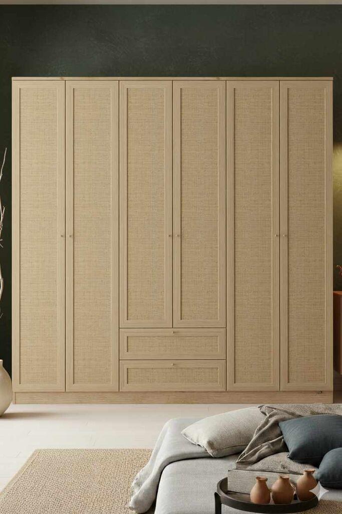 Hanah Home Ormar Baru 6 210, 206 x 210 x 52 cm, Bež