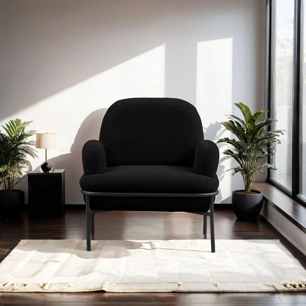 Atelier del Sofa Fotelja Aster, 85 x 80 x 53 cm, Crna