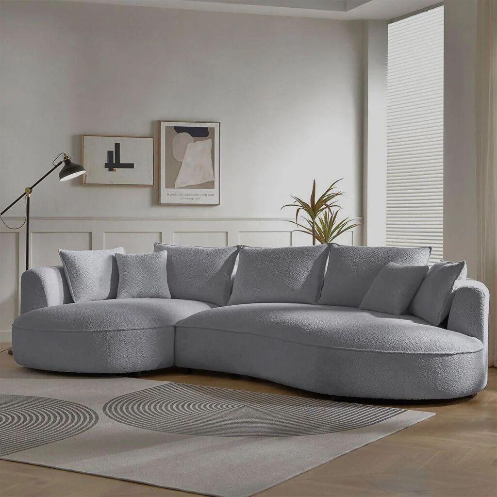 Atelier del Sofa Ugaona garnitura na razvlačenje Venedik Left, 317 x 163.5 x 71 cm, Siva