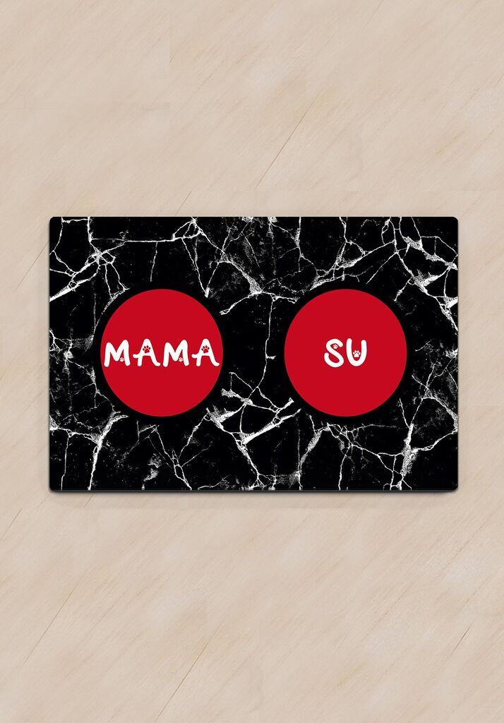 Paws & Whiskers Prostirka za posude Black Marble, Crna