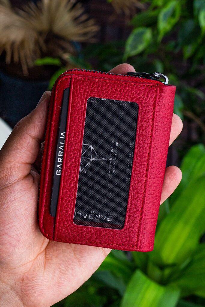 Garbalia Novčanik za kartice Clovis, Crvena