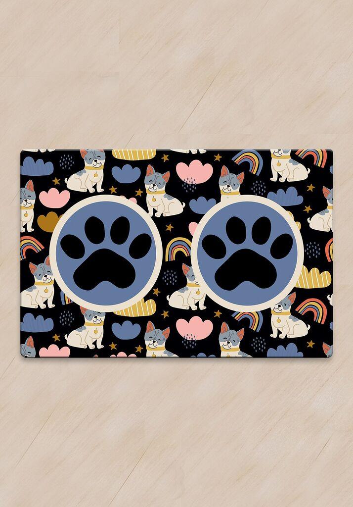 Paws & Whiskers Prostirka za posude Wolkig, Šarena