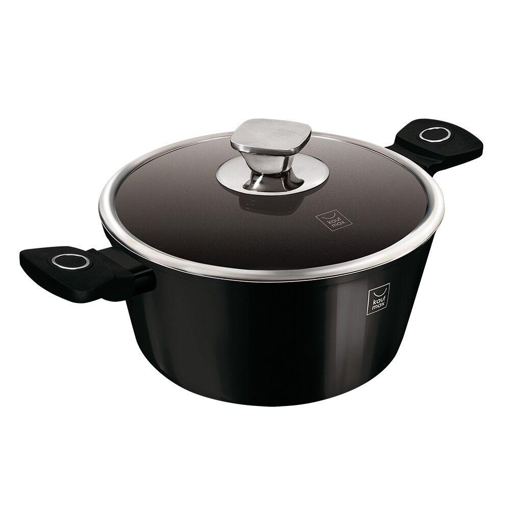 Kaufmax Šerpa sa poklopcem 24cm Black Vantage Collection