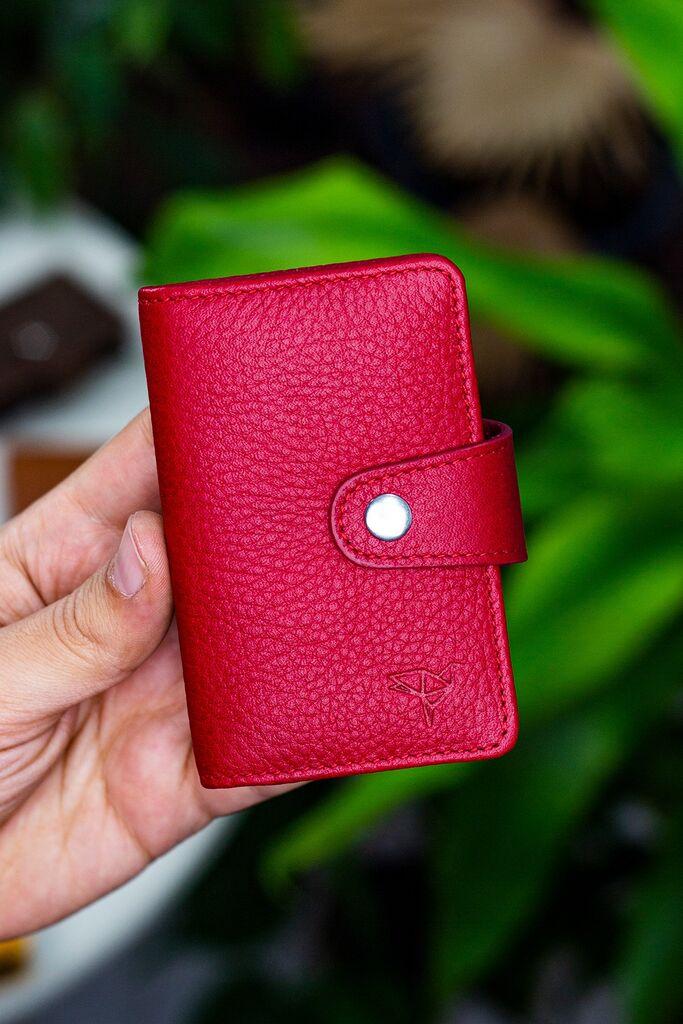Garbalia Novčanik za kartice Adanus, Crvena