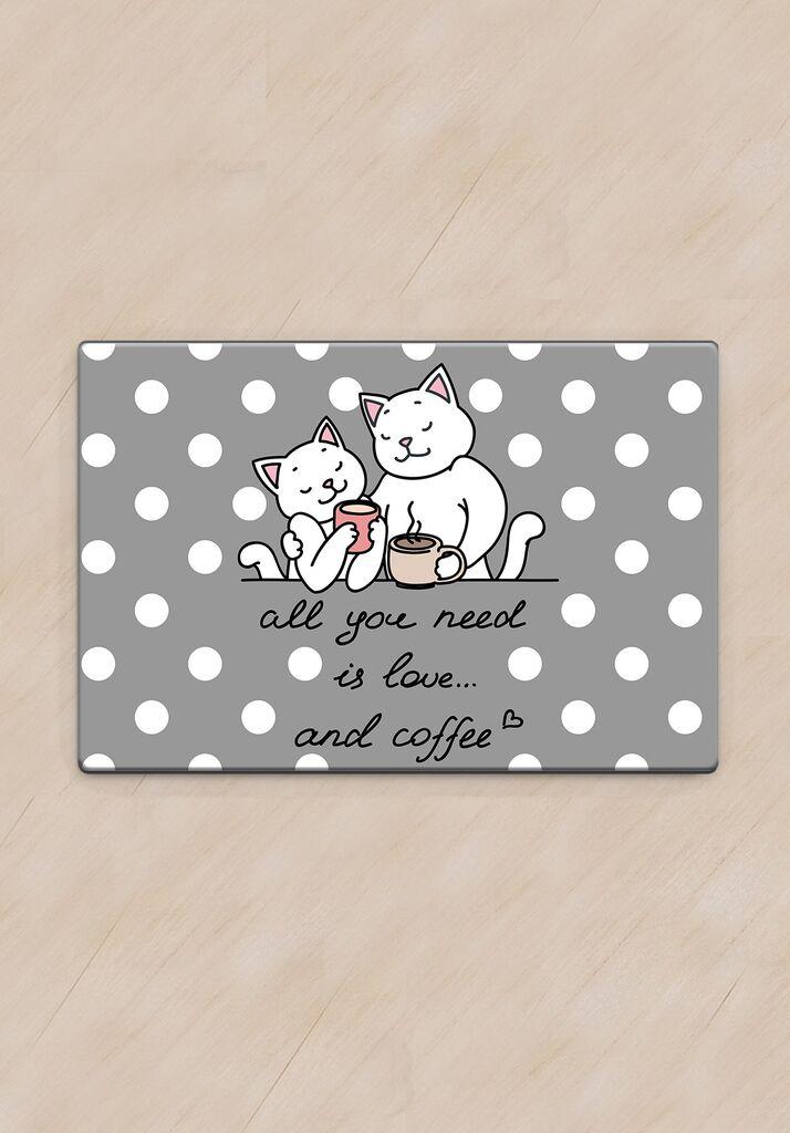 Paws & Whiskers Prostirka za posude Poina, Šarena