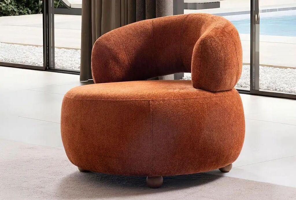 Atelier del Sofa Fotelja Rio, 85 x 75 x 75 cm, Crvena