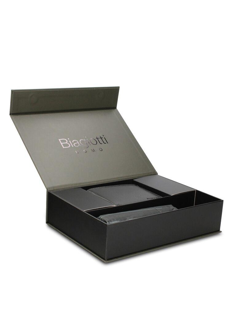 Laura Biagiotti Muški set CLB25W-064, Novčanik i kišobran, Crni