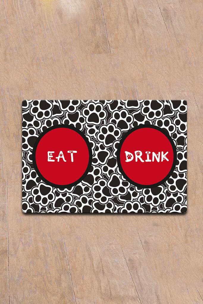 Paws & Whiskers Prostirka za posude Printfoot, Šarena