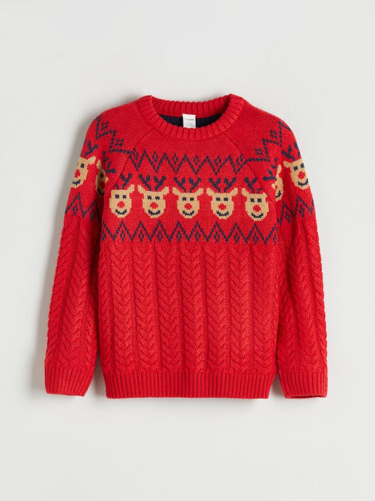 LC Waikiki Džemper za dečake W5FD54Z1-HMW, Crveni