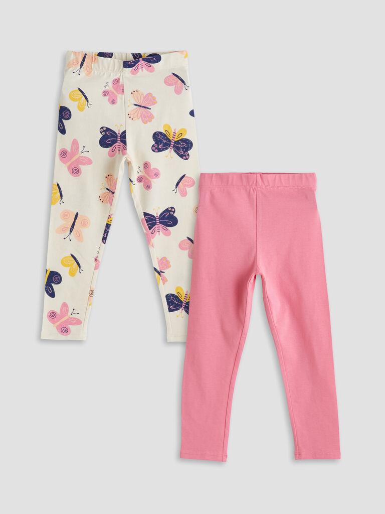 LC Waikiki Helanke za devojčice W57141Z1-LRA, 2 komada, Višebojne