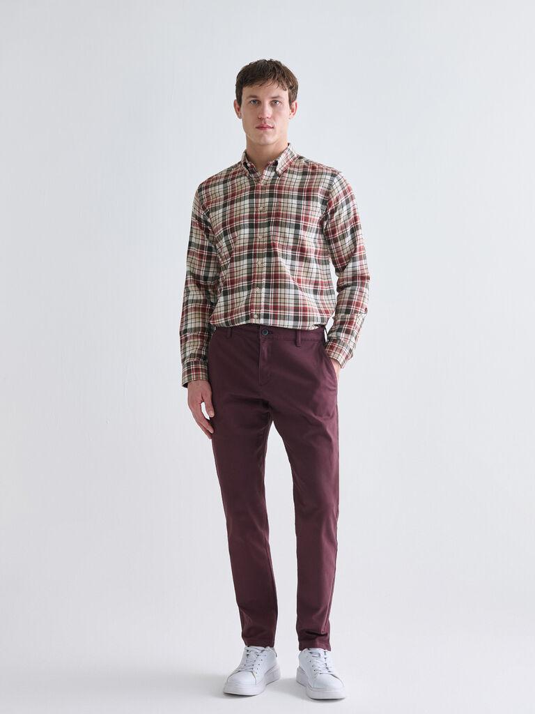 LC Waikiki Muške pantalone W51788Z8-HHD, Chino, Bordo