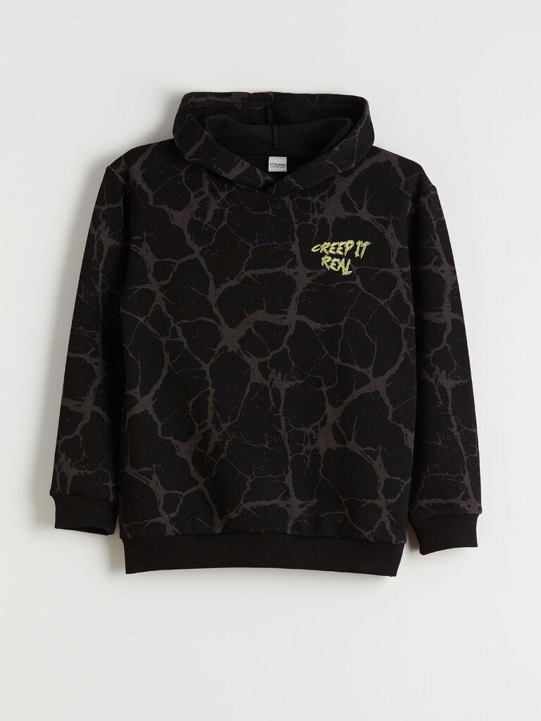 LC Waikiki Duks za dečake W5AF25Z4-LQJ, Sa kapuljačom, Crni