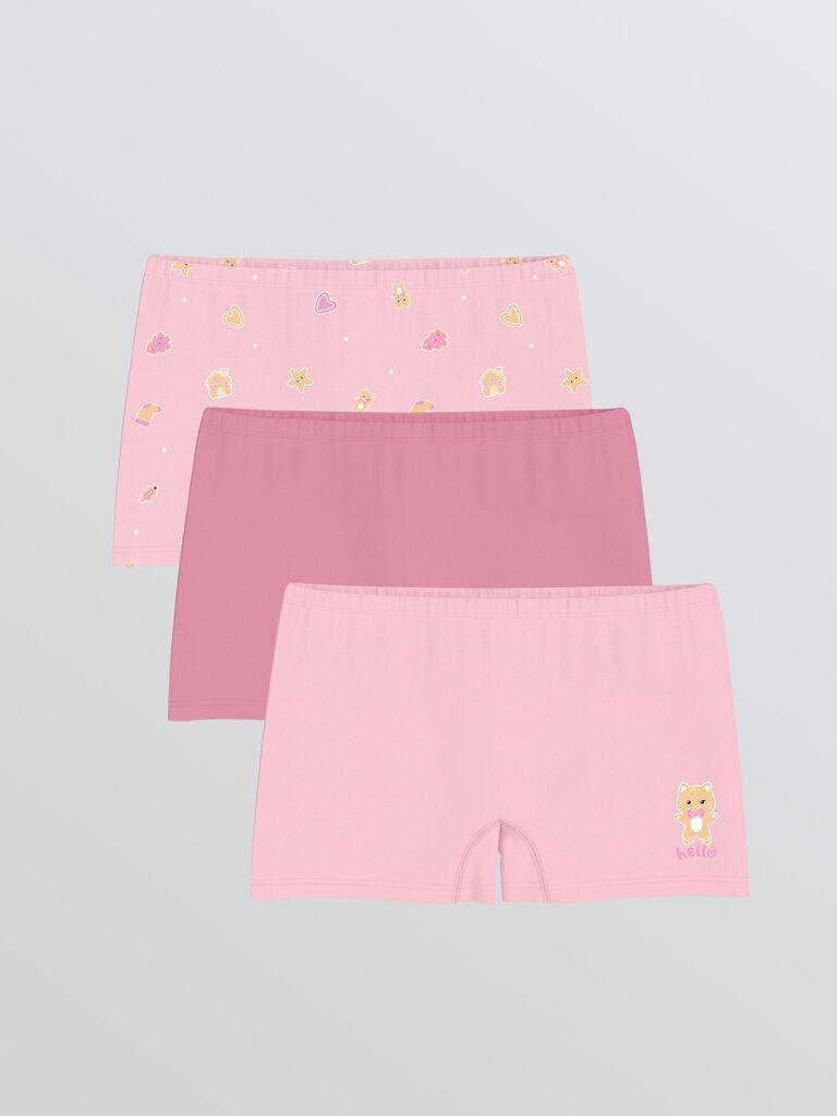 LC Waikiki Set bokserica za devojčice W5DM99Z4-LT4, 3 komada, Roze